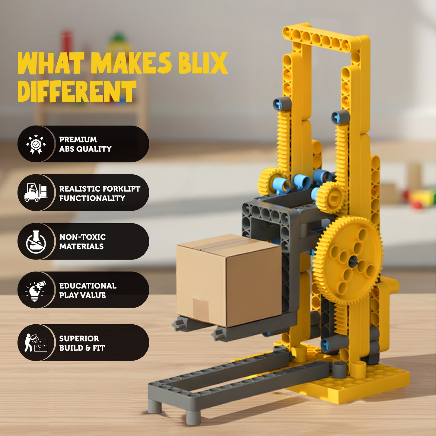 Blix_Forklift_1, Stem_Toys_For_Kids