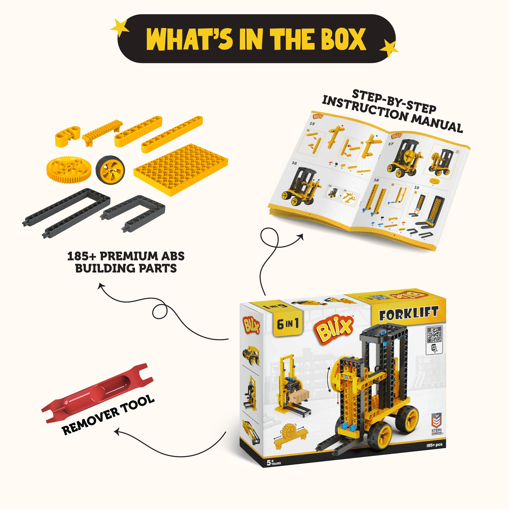 Blix_Forklift_1, Stem_Toys_For_Kids