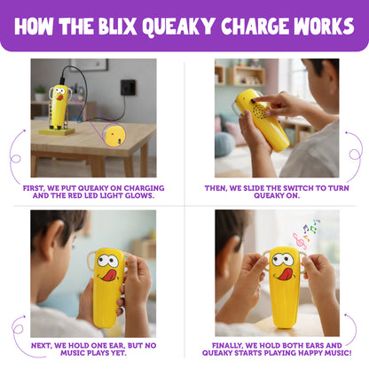 Blix Queaky Charge, Queaky, Musical Toy