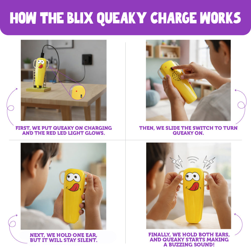 Blix Queaky Charge, Queaky, Musical Toy