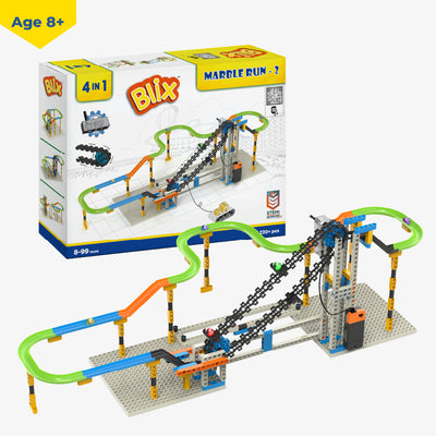 Blix Marble Run 2, Construction Toys For kids, Tracks Toys