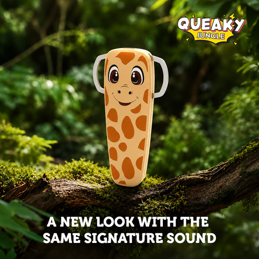 Giraffe Queaky Jungle, Queaky Charge, Stem Toys For Kids