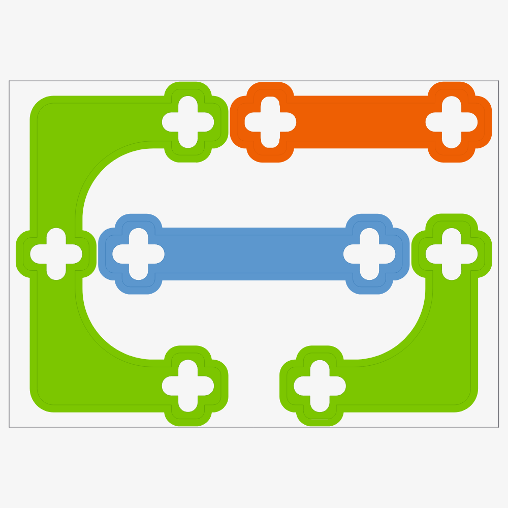 MARBLE RUN FOOTPRINT STENCIL