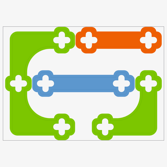 MARBLE_RUN_FOOT_PRINT_STENSIL, Blix Spare Parts
