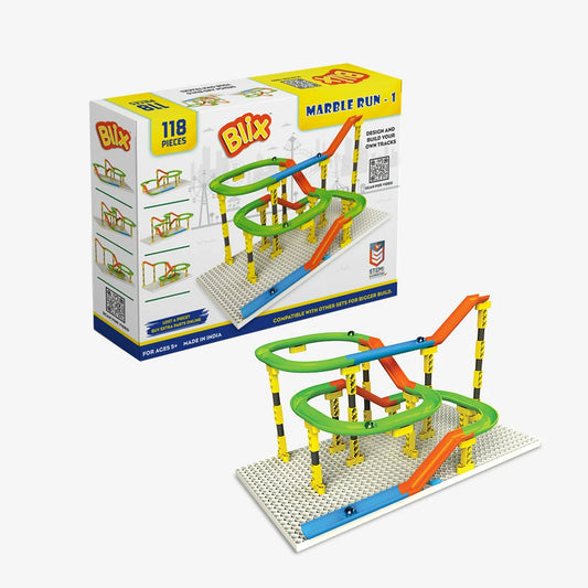 Blix Marble Run-1 STEM learning toys for kids, steam education toys