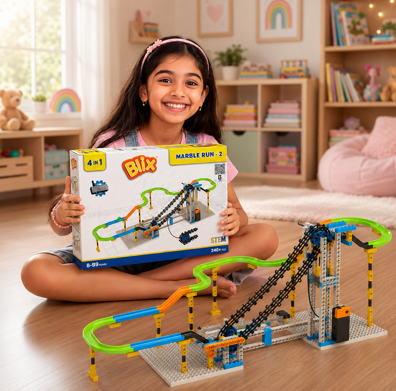 Blix_Marble_Run_2_with_tracks , Stem_Toys_For_Kis