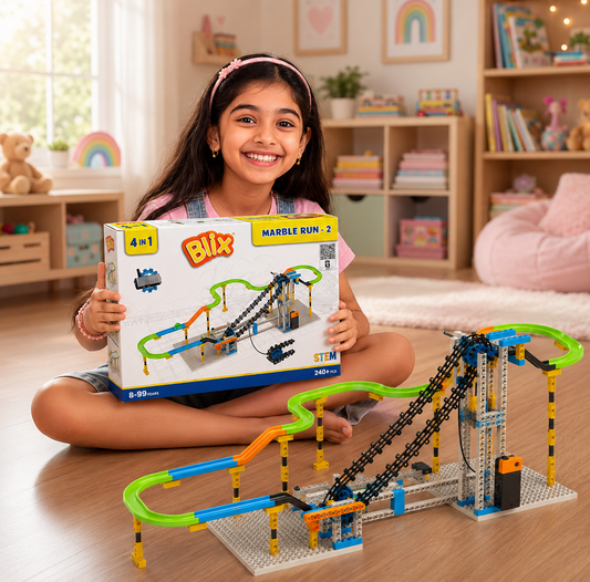 Blix_Marble_Run_2_with_tracks , Stem_Toys_For_Kis