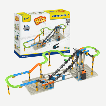 MARBLE RUN 2 WITH TRACKS - MOTORIZED STEM CONSTRUCTION TOY FOR KIDS (8+ YEARS)