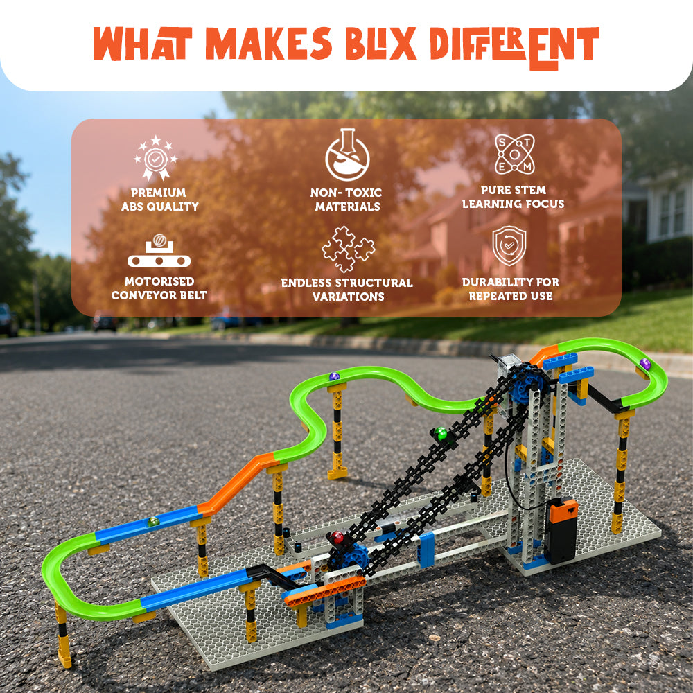 Blix_Marble_Run_2_with_tracks , Stem_Toys_For_Kis