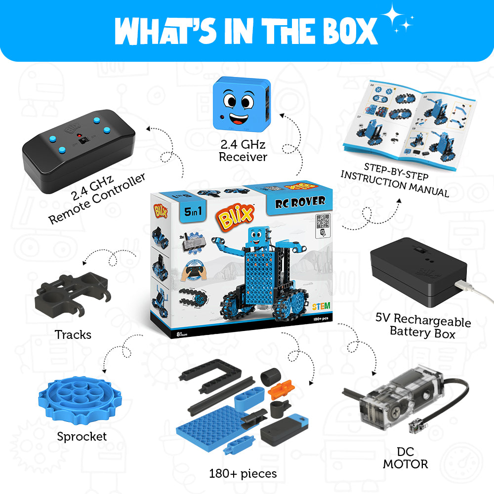 Blix RC Rover , Stem toys for kids , Robotics Toys